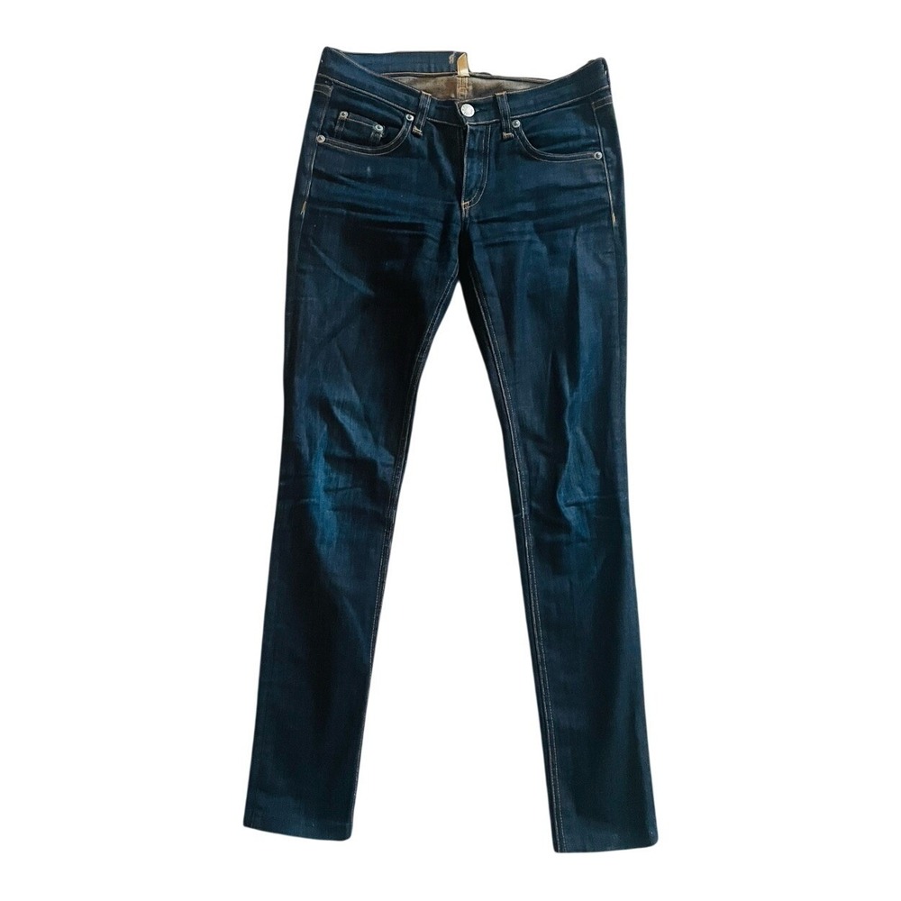 Rag‎ & Bone Skinny Jeans Womens 24 Harrow Dark Wash Stretch Denim Made in USA